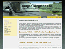 Tablet Screenshot of budgetcarglass.net